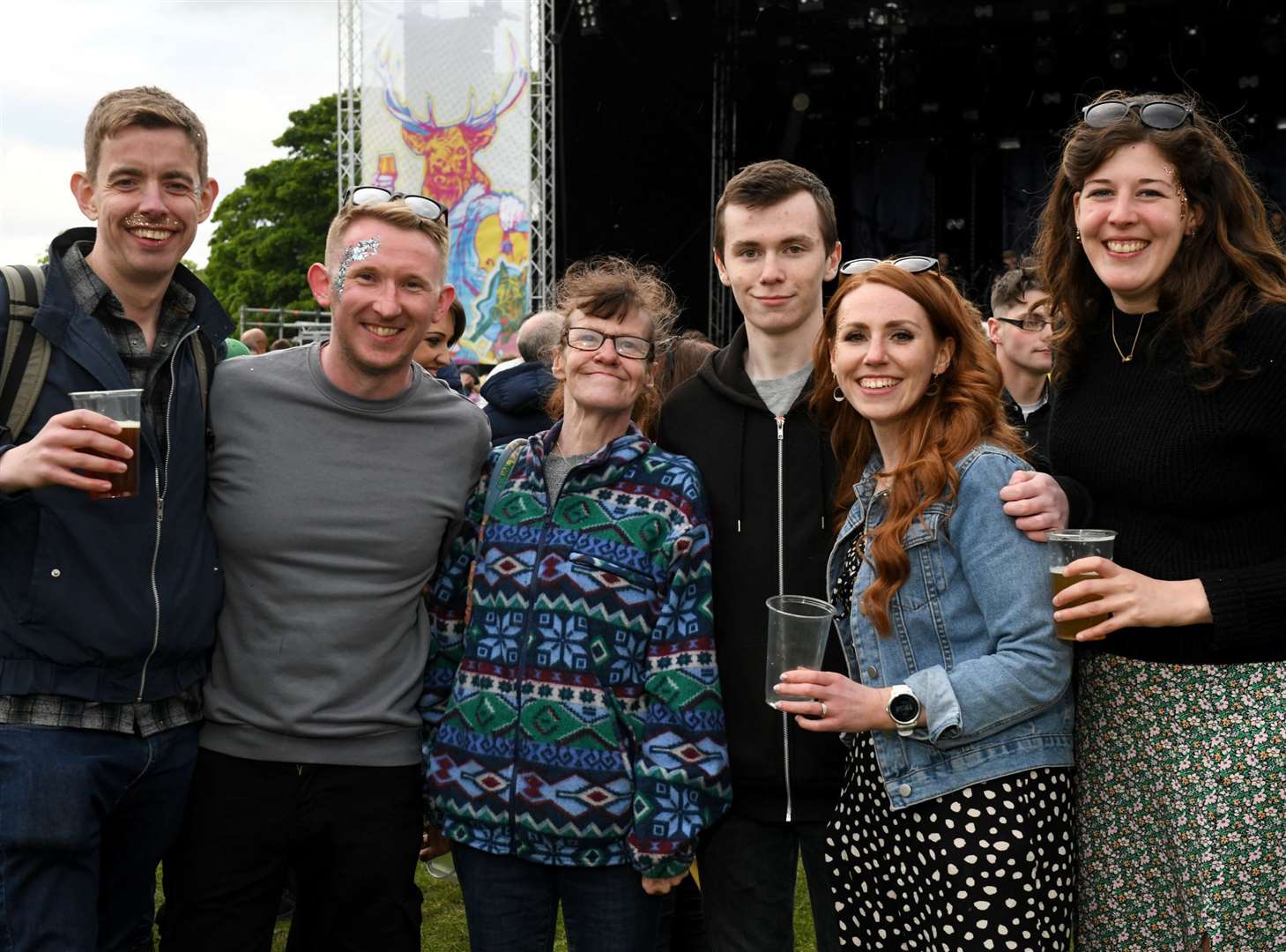 The Gathering Festival in the Northern Meeting Park 2022: Alexander Macdonald, Sean Thomson, Cathy Wilson, Graham Bell, Louise Bannerman and Sarah Stevenson. Picture: James Mackenzie.