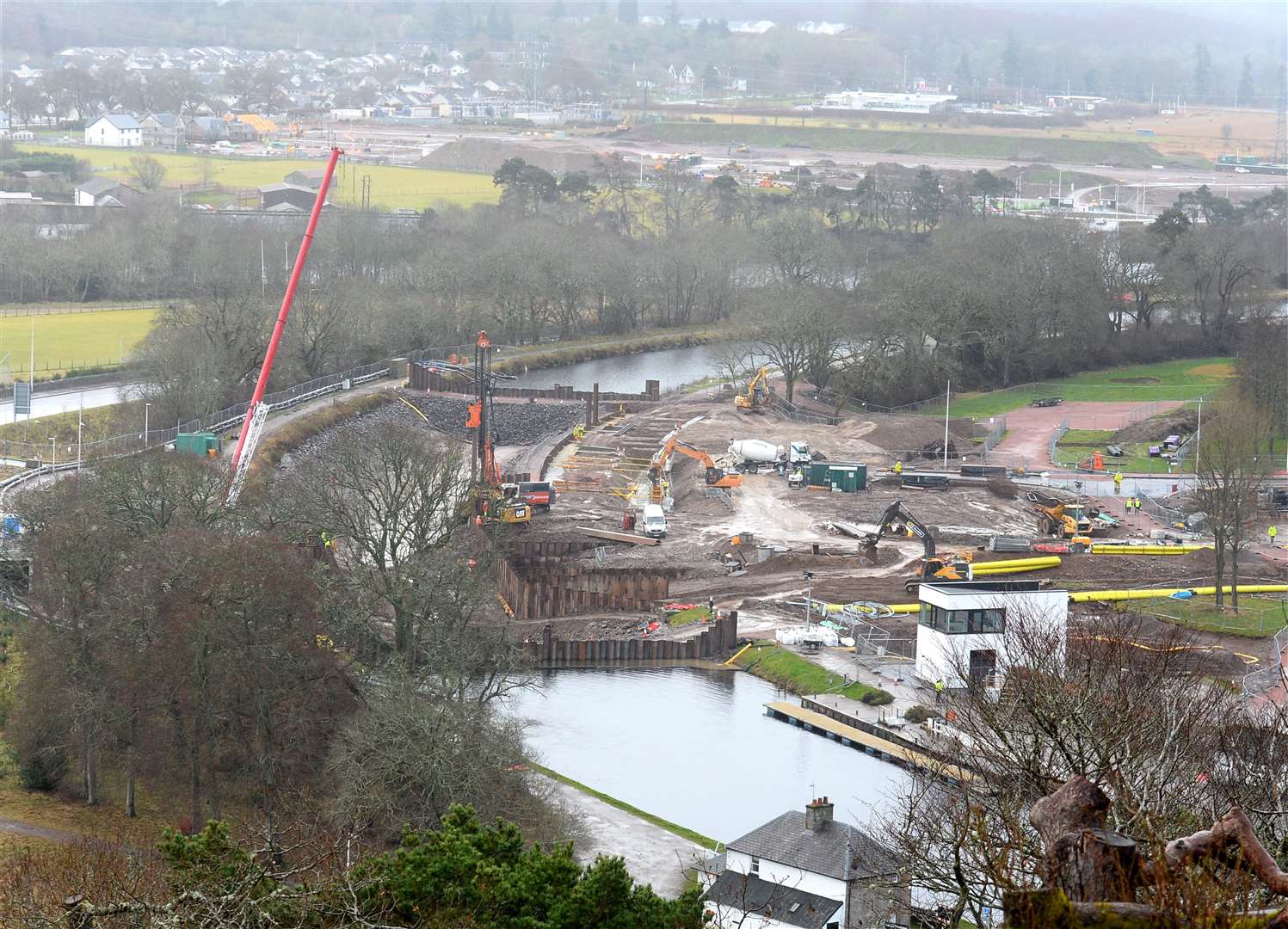 Site of new swing bridge on Caledonian Canal for the West Link...Picture: Gary Anthony..