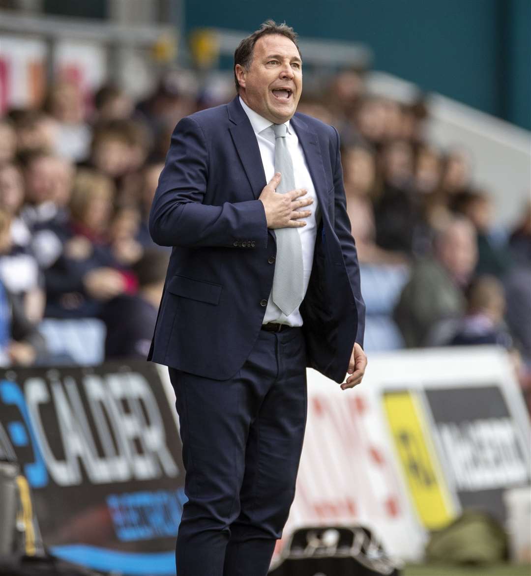 Ross County manager Malky Mackay during the end of season defeat to Dundee United