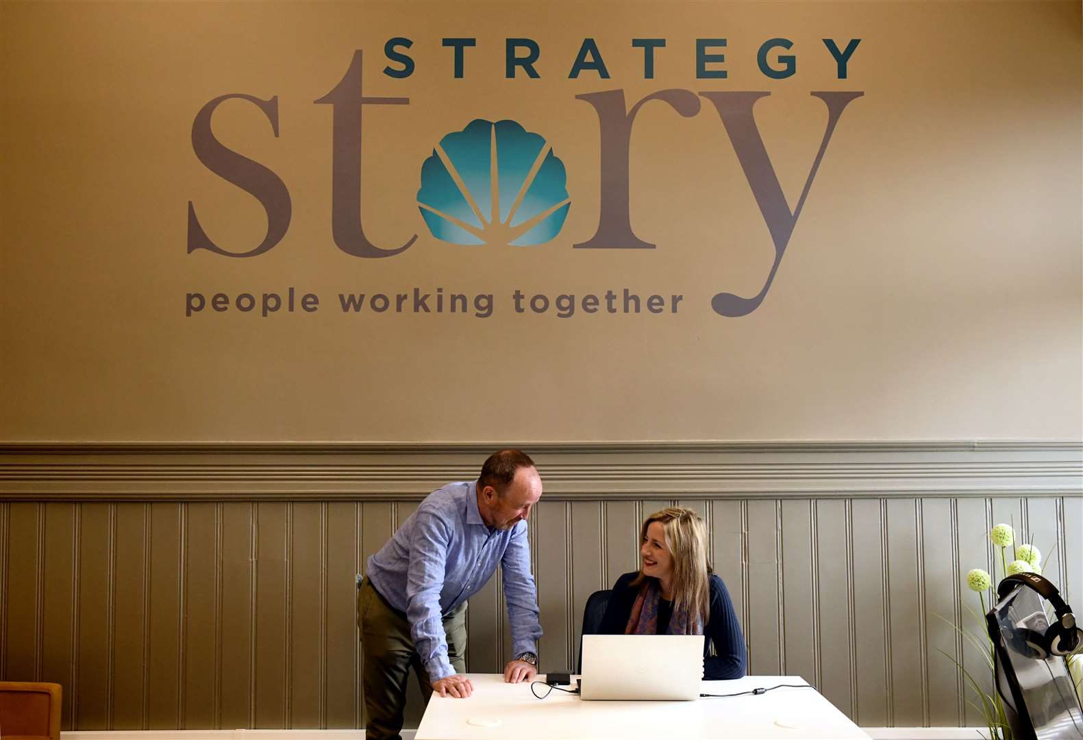 Strategy Story: Donald MacLean and Kate Hooper, Co-Founders and Co-Directors of Strategy Story. Picture: James Mackenzie.