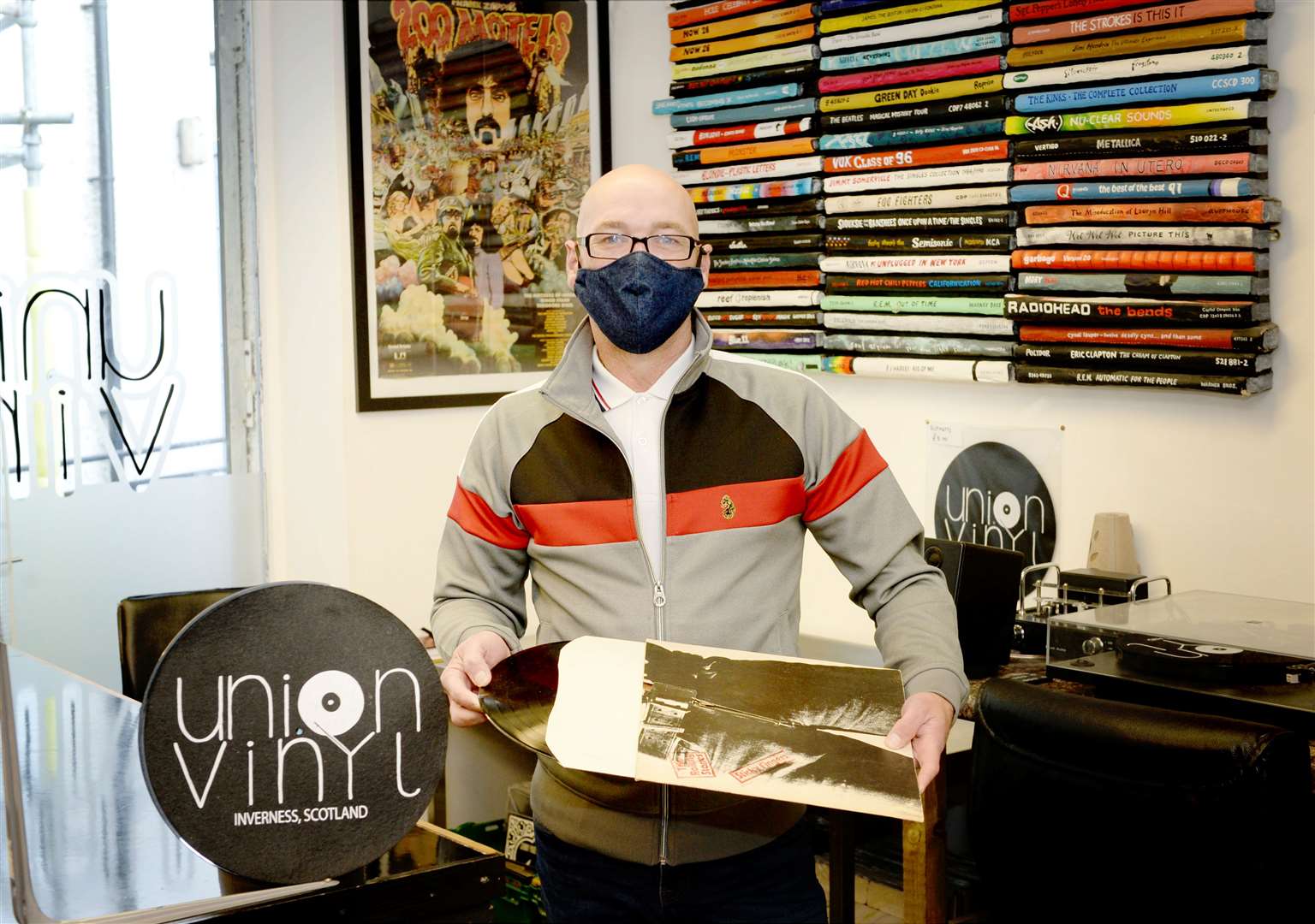 Nigel Graham, Union Vinyl shop owner.