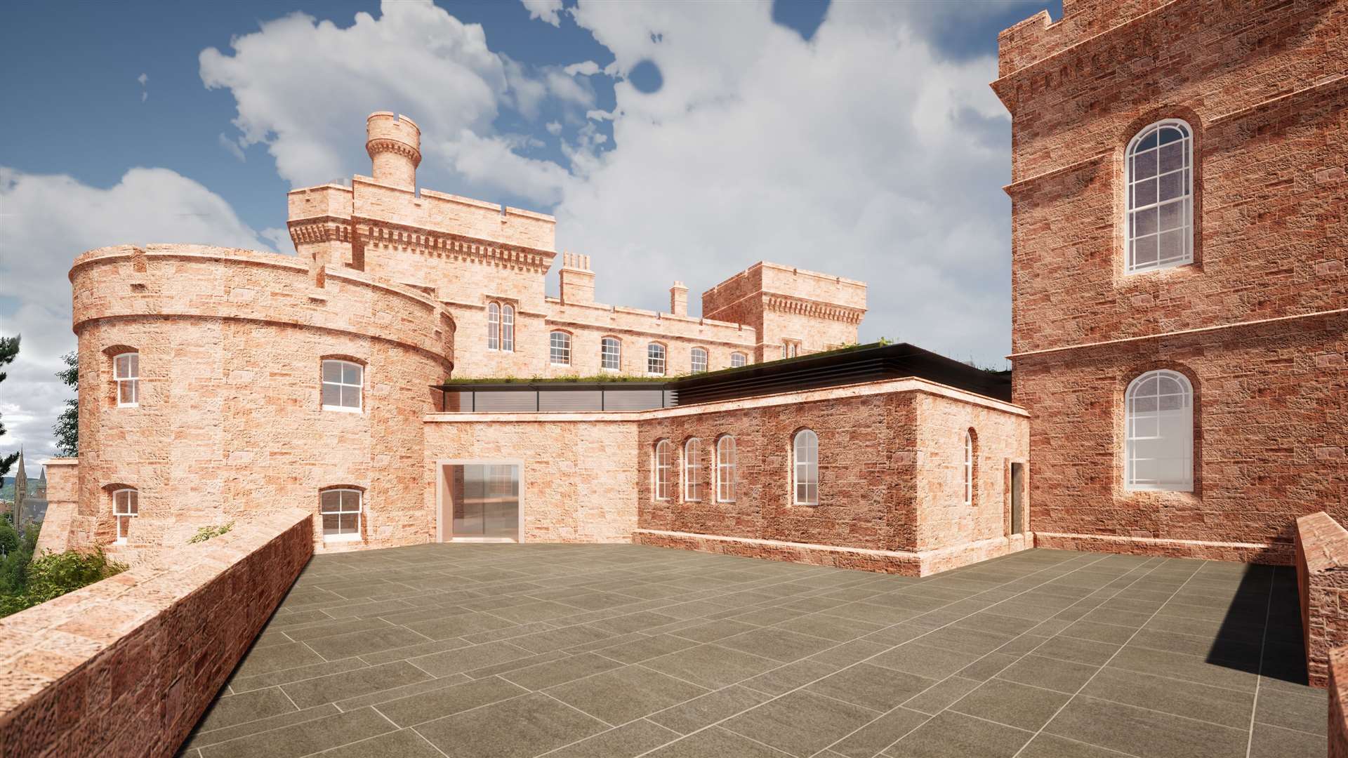 An artist's impression of how the castle will look.