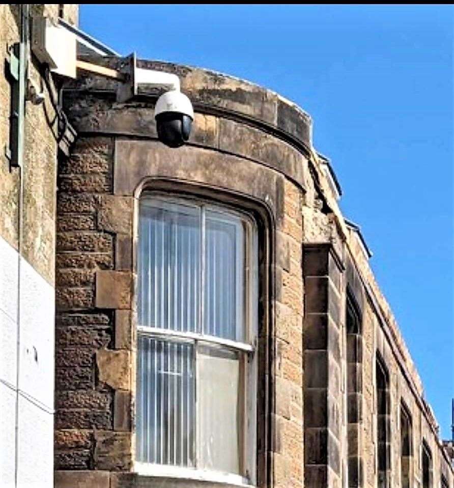CCTV camera which shot footage of the incident.