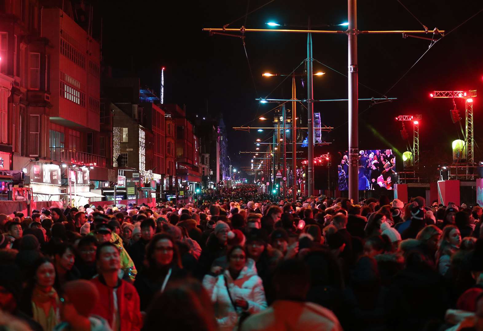 The street party normally draws crowds of people to Edinburgh city centre (Andrew Milligan/PA)