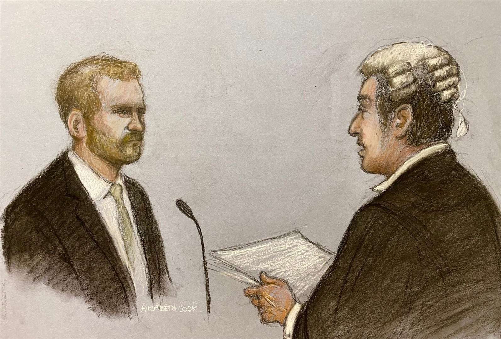 The Duke of Sussex (left) gave evidence during the phone hacking trial against Mirror Group Newspapers (Elizabeth Cook/PA)