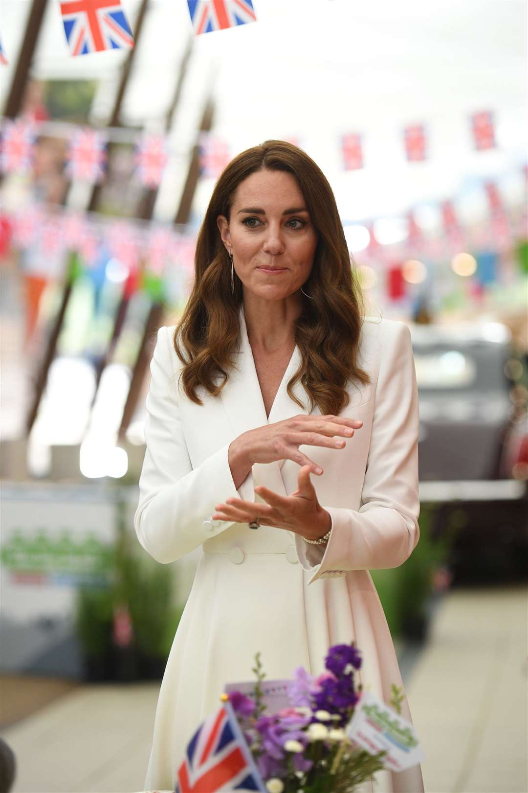 The Duchess of Cambridge makes an appearance (Oli Scarff/PA)