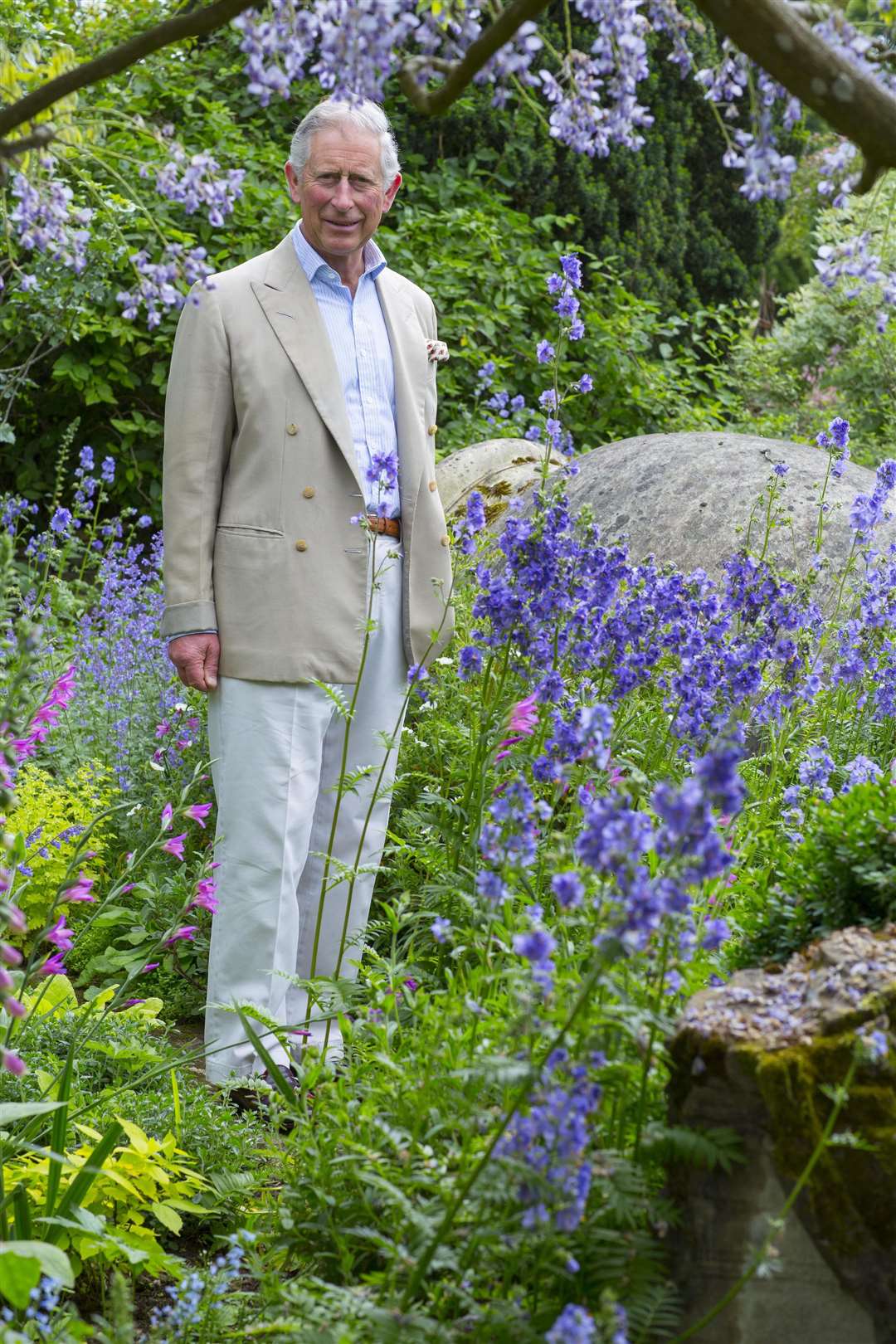 Charles among the blooms at Highgrove (Marianne Majerus/Highgrove Enterprises/PA)