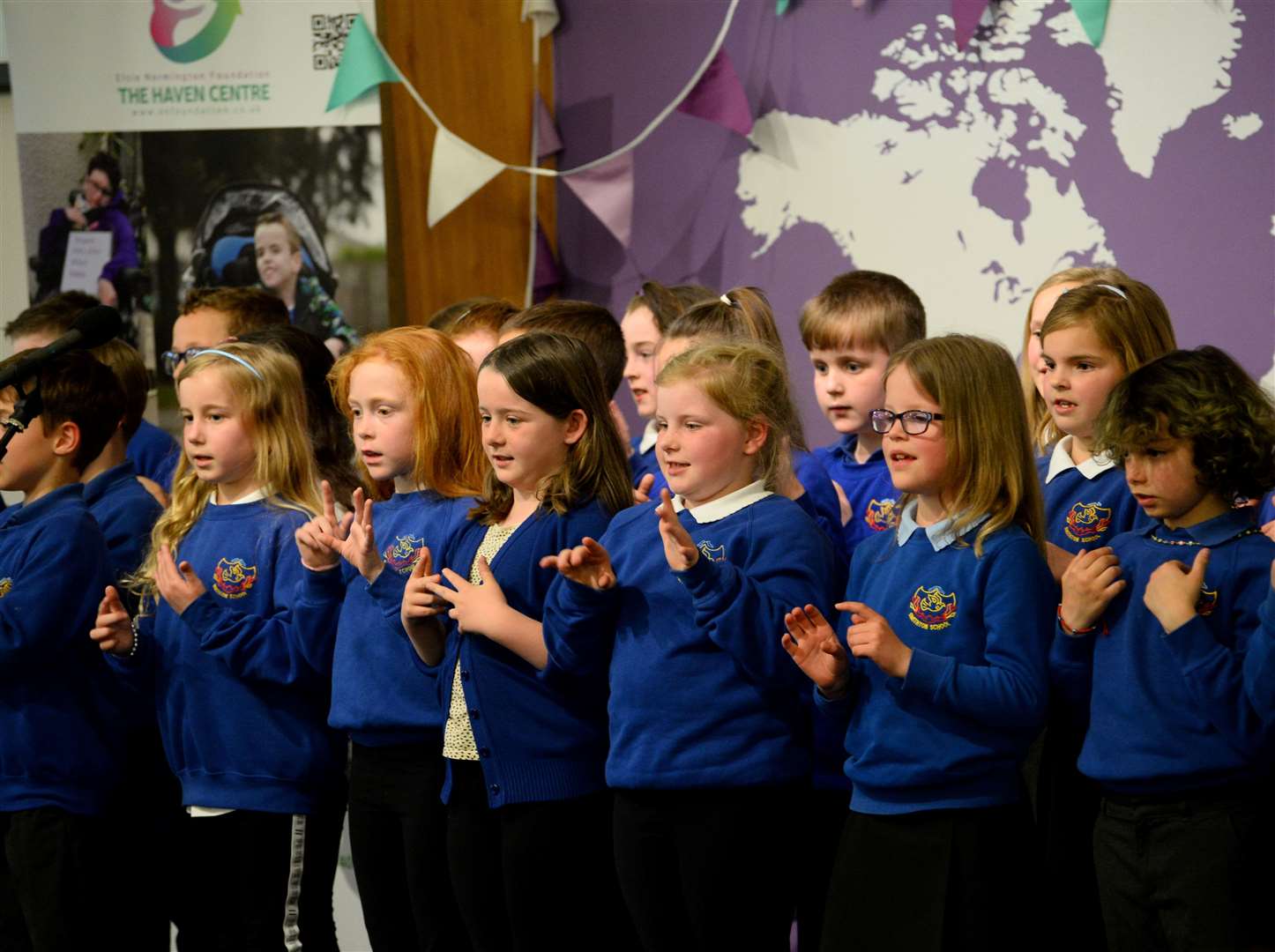 Taking part in the Big Spring Sing are Smithton Primary Sing and Sign. Pictures: Gary Anthony.