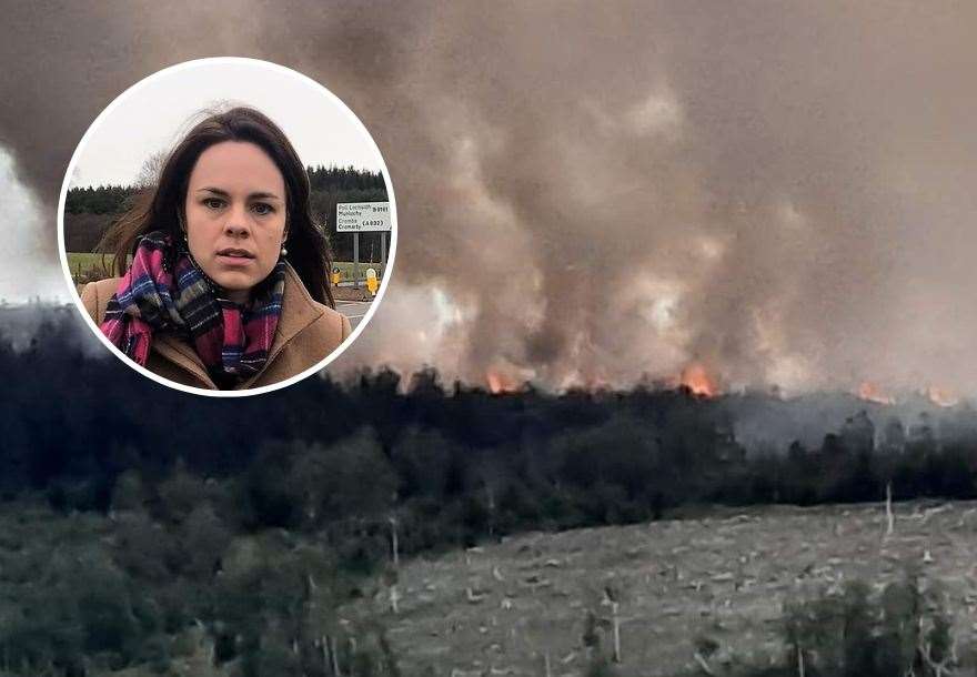 Kate Forbes MSP hosted meeting prompted by the massive Cannich wildfire.