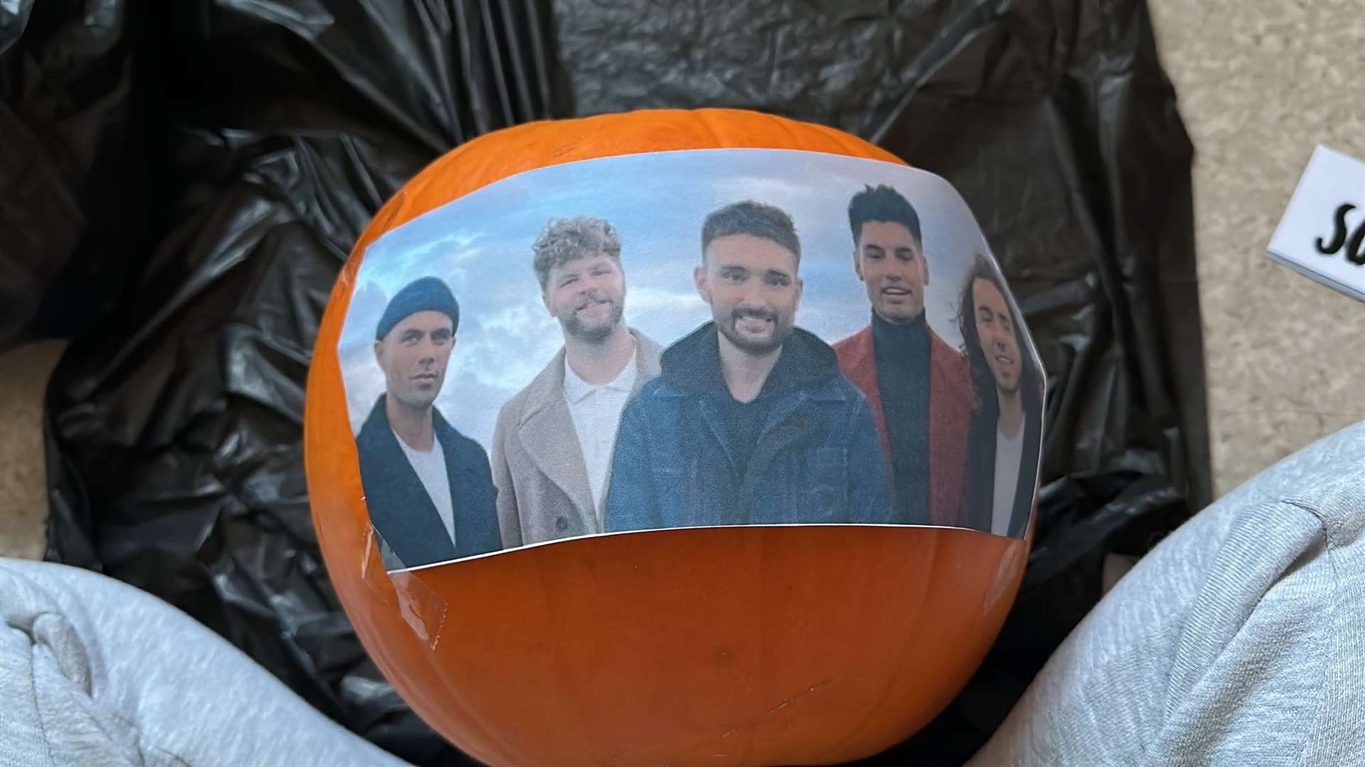 The image which Katie carved on the pumpkin (Katie/PA)