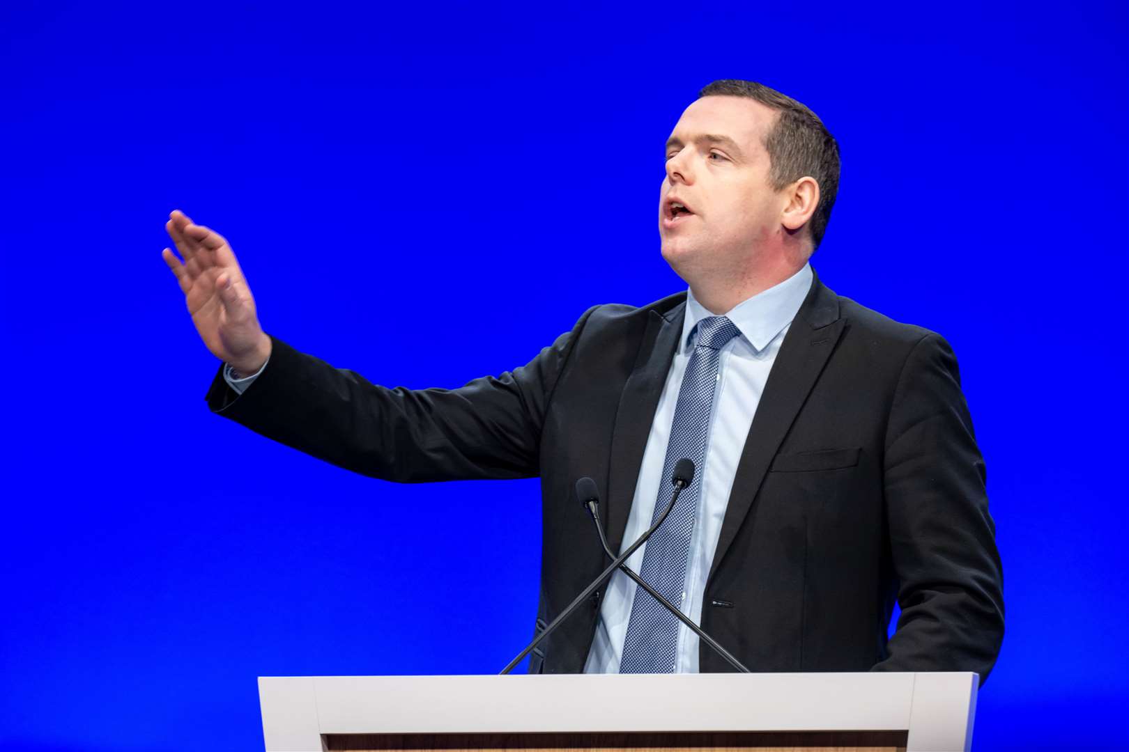 Douglas Ross hit out at the First Minister’s first year in charge (Michal Wachucik/PA)