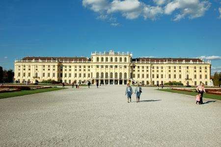 The magnificent Schonbrunn Palace, Vienna