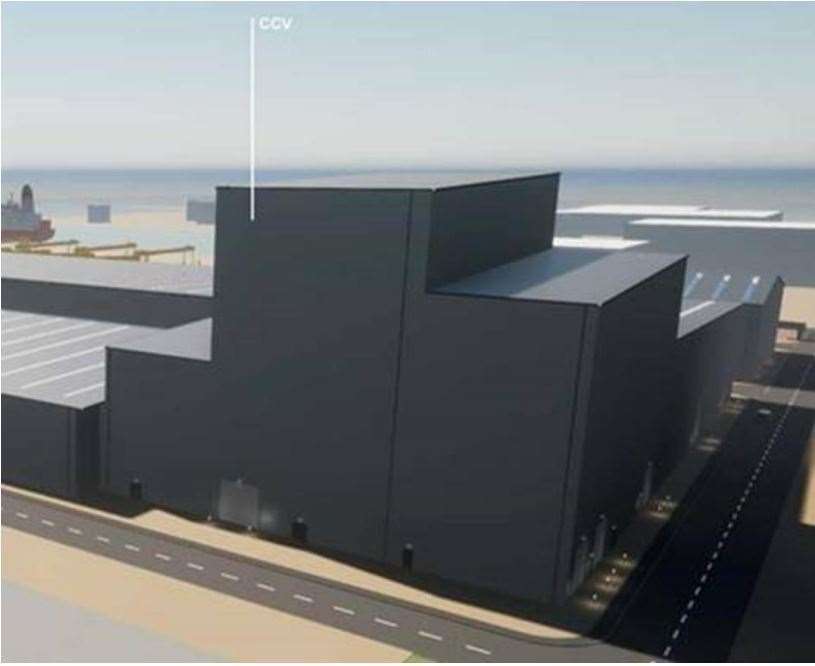 An artist's impression of the proposed factory. Courtesy: GH Johnston.