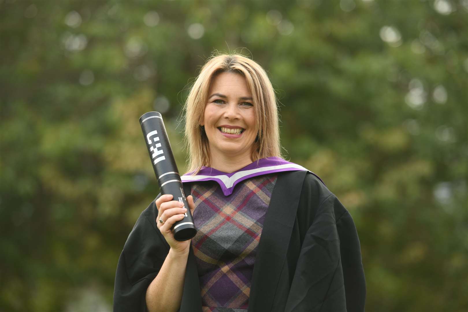 Annie Wilson was at the UHI Inverness graduation today. Picture: James Mackenzie