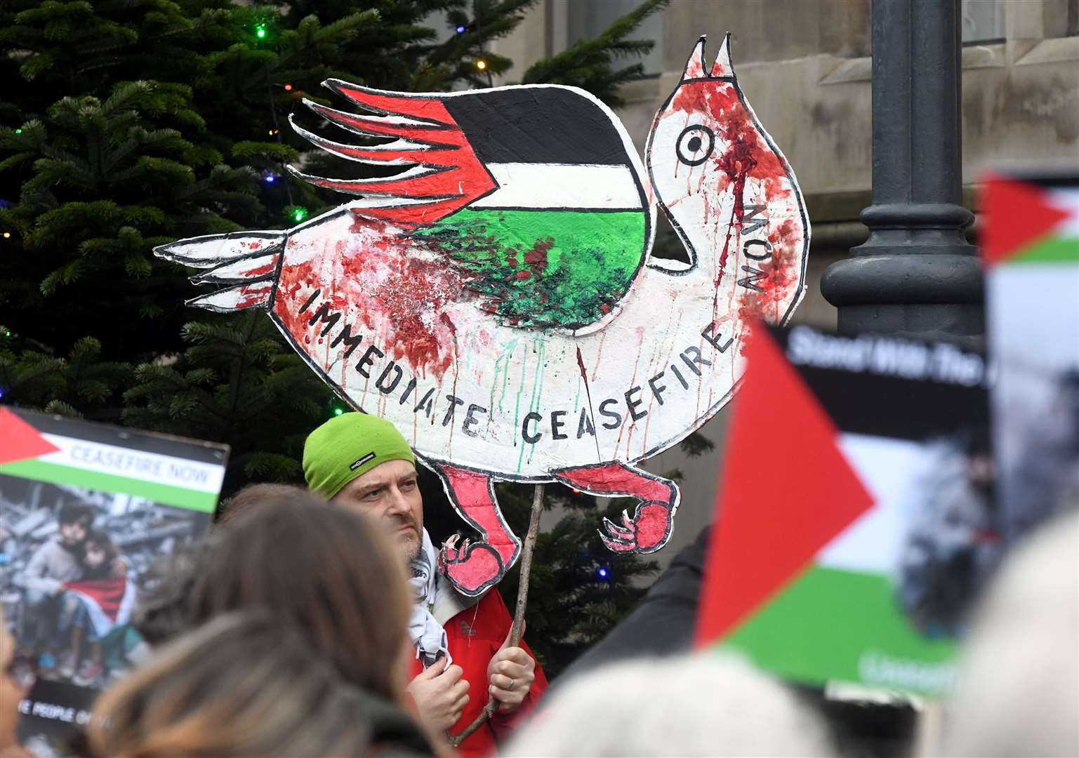 A petition has been launched to urge Highland Council to call for an immediate and permanent ceasefire in Gaza. Picture: James Mackenzie