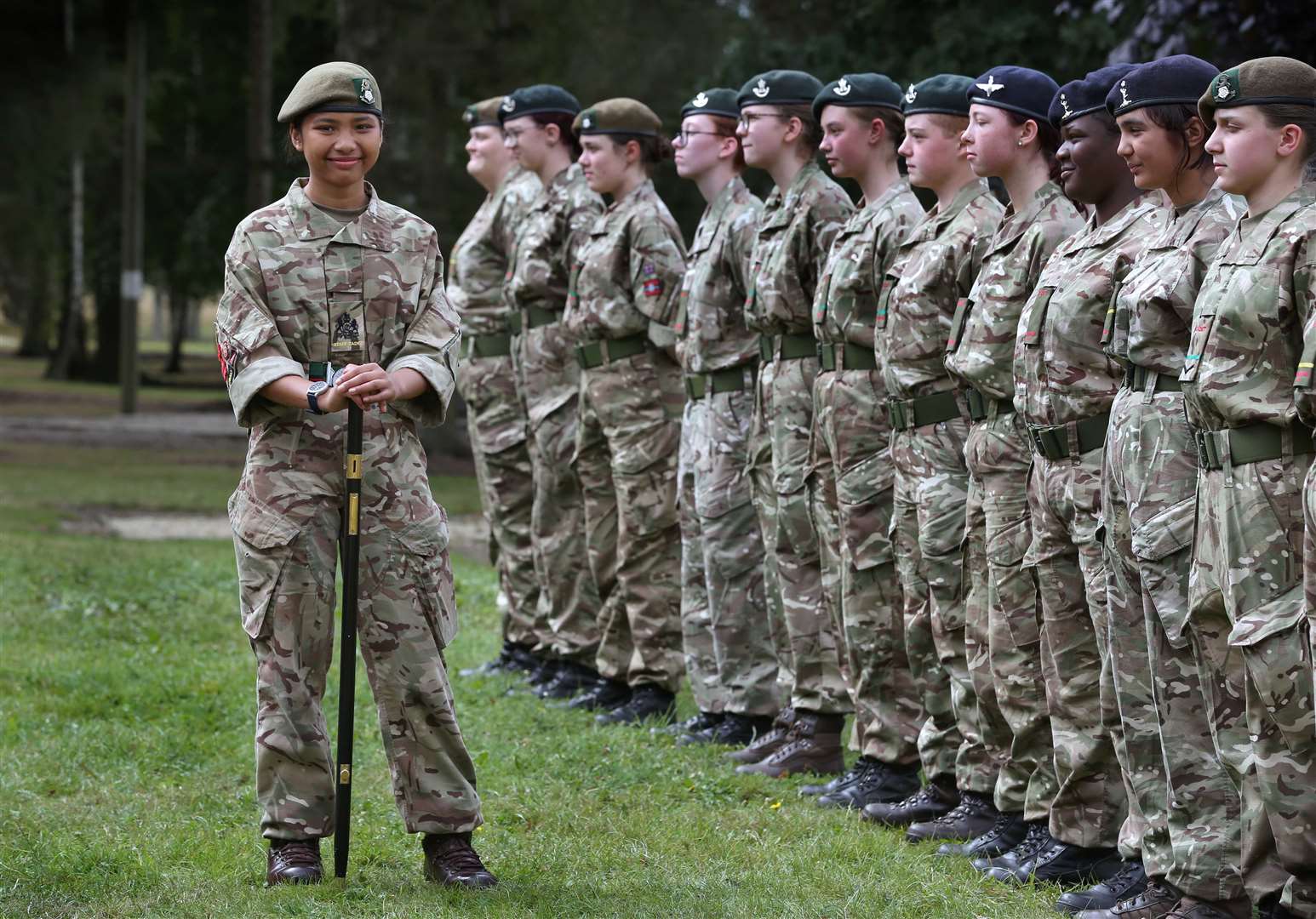 Ashanti Mai Holden’s detachment instructor said she is an ‘outstanding cadet’ (Reserve Forces’ and Cadets’ Associations/PA)