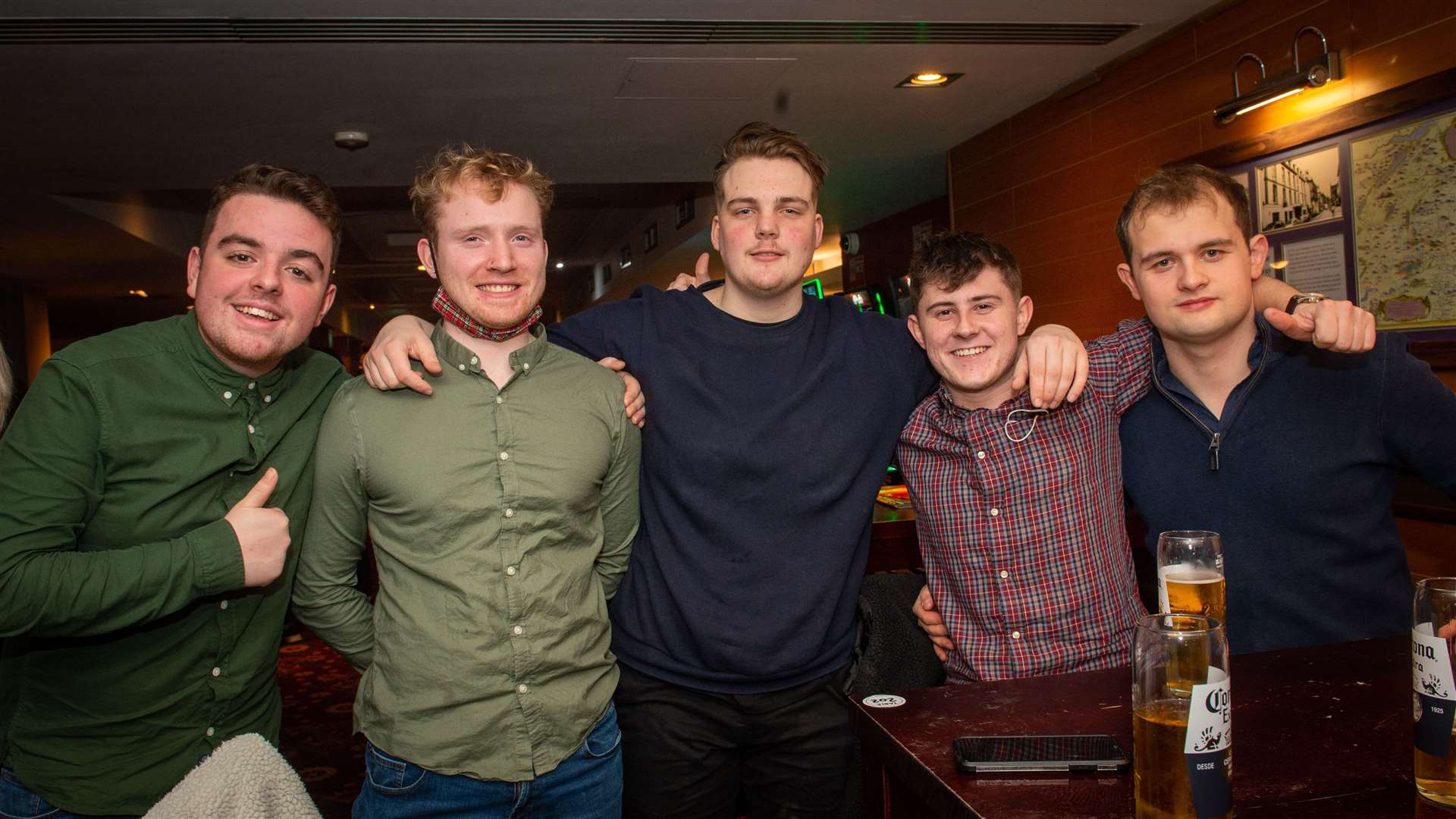 Jack Macleod, Ben Cluckie, Jake Pirrie, David Hunter and Finlay Tulloch. Picture: Callum Mackay.
