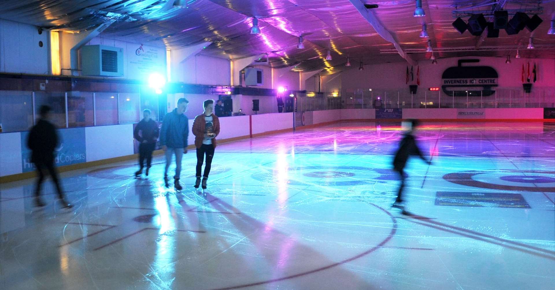 Ice skating at the Inverness Ice Centre.