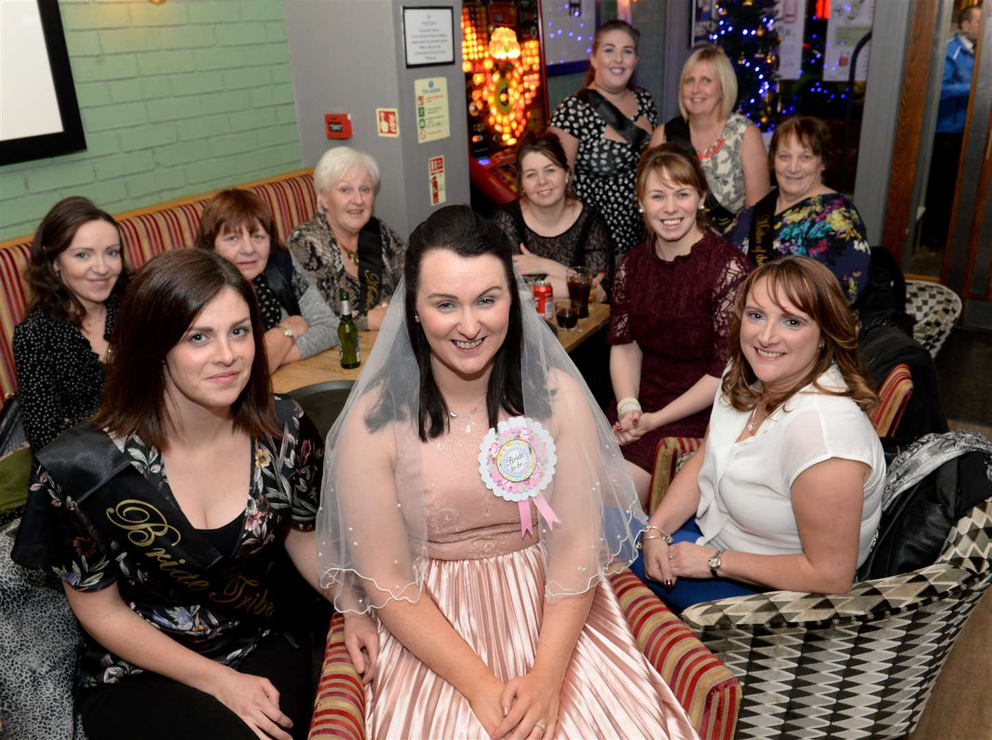 Pamela Campbell enjoys her hen night. Picture: Gary Anthony.