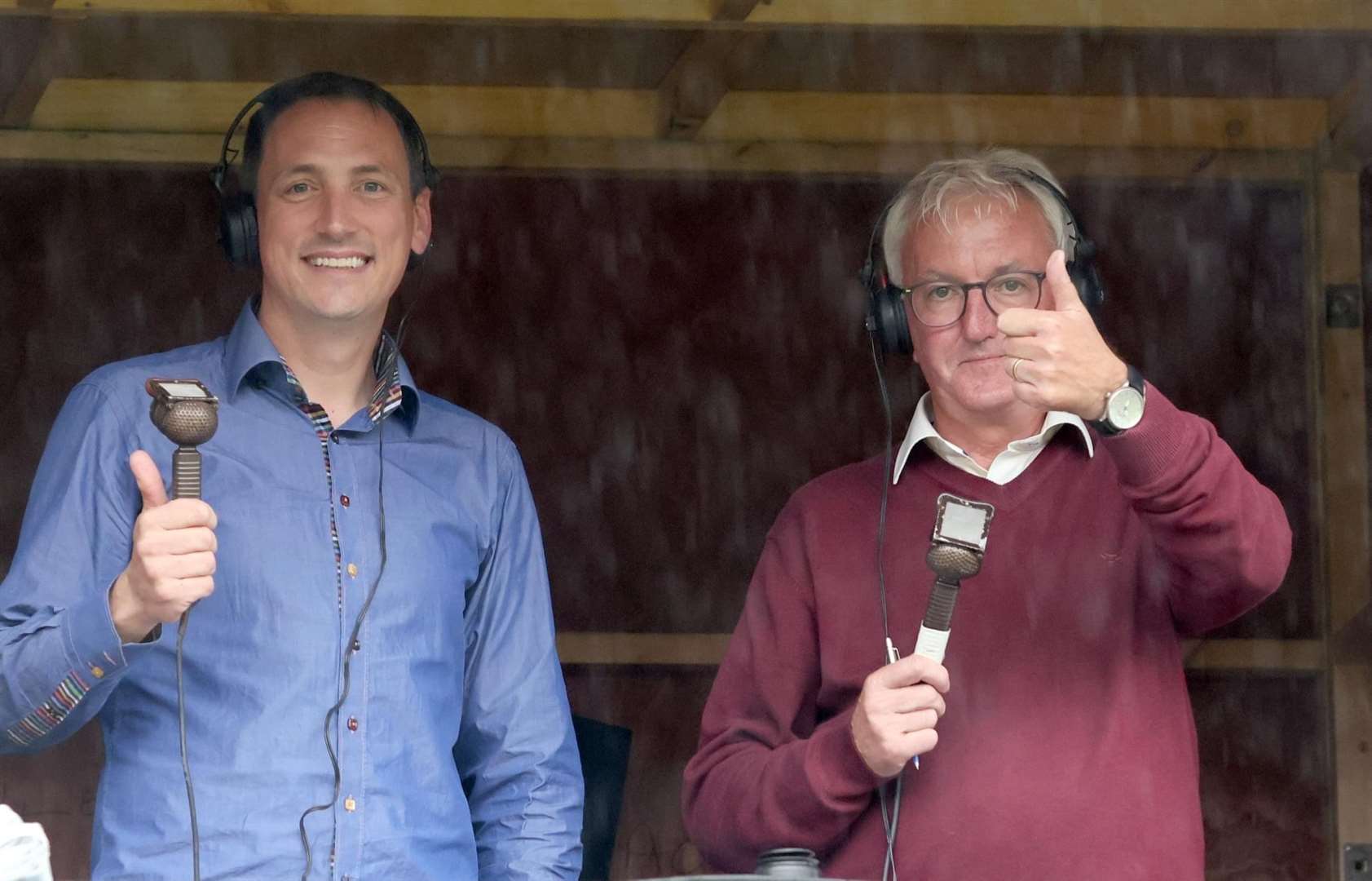 Hugh Dan MacLennan (right) will take to the broadcasting booth for a Camanachd Cup final one final time this weekend.