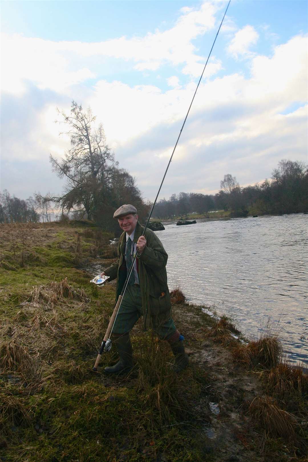 Charlie Whelan angling on the River Spey. Picture courtesy of SGA Media.