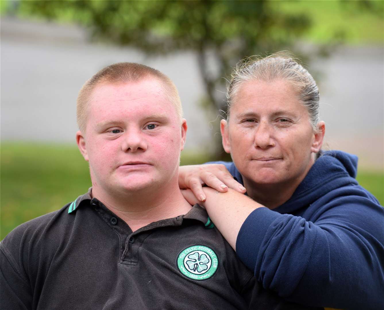 Kevin MacDonald with mum Cath..Kevin has been putting up with bullies..Picture: Gary Anthony..