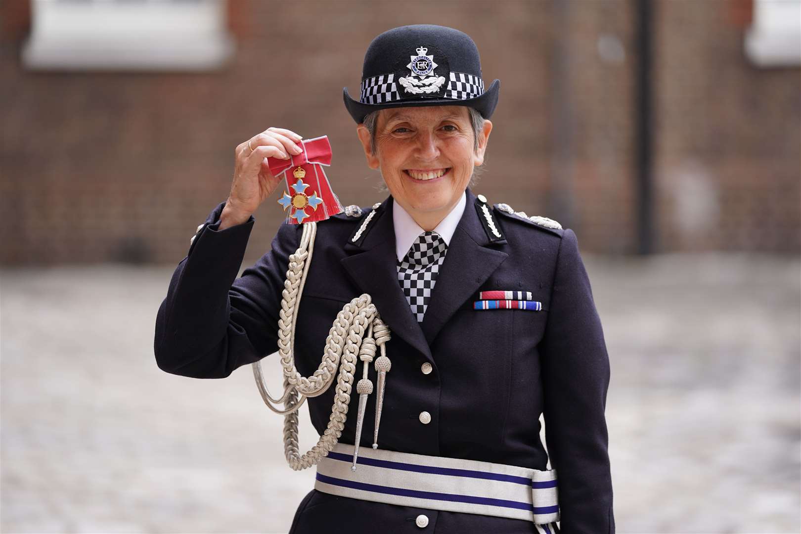 Dame Cressida was made a Dame Commander of the Order of the British Empire by the Prince of Wales (Kirsty O’Connor/PA)