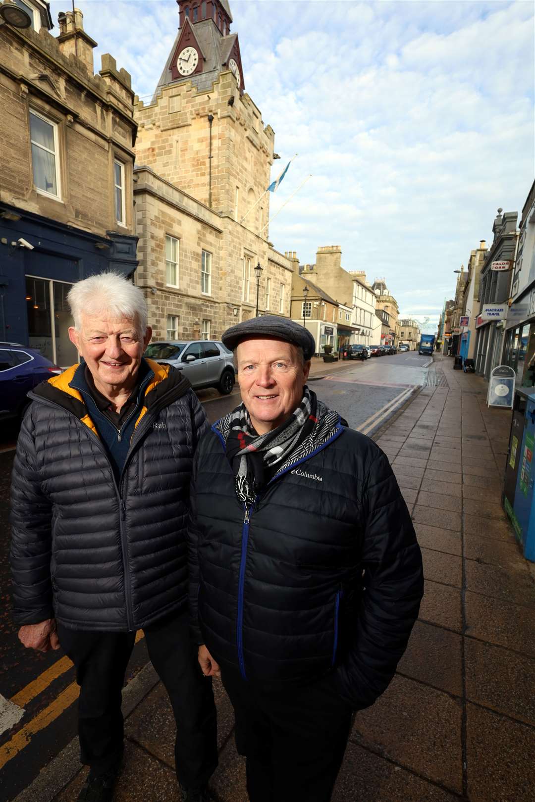 Nairn West and Suburban Community Councillor Dr Alastair Noble, chairman of Nairn Improvement Community Enterprise (NICE) and Nairnshire Area Leader Councillor Michael Green.