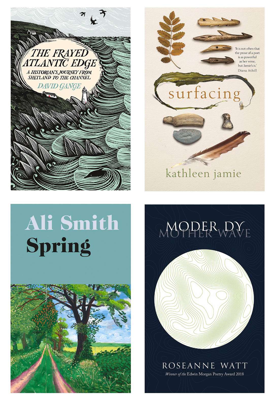 The Highland Book Prize 2019's four shortlisted titles.