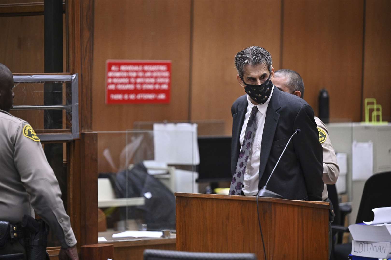He has been charged with 18 counts of sexual assault, and pleaded not guilty to each (Robyn Beck/Pool Photo via AP)