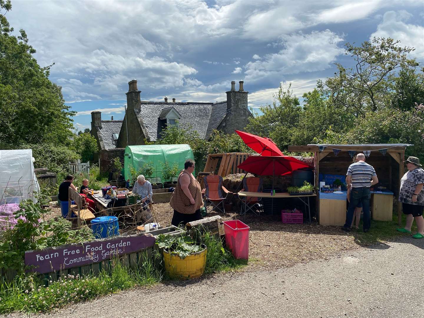 Groups such as this one in Fearn are at the heart of community-led climate action in the Highlands and Islands.