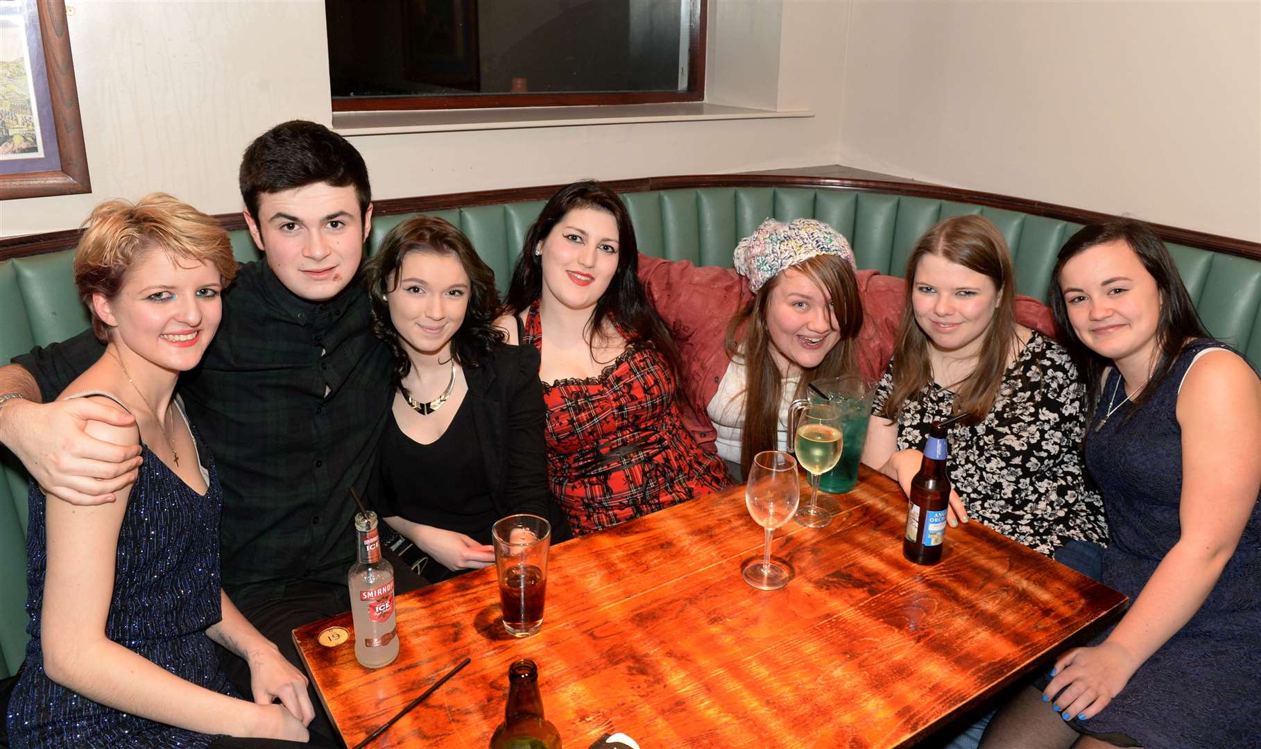 UHI acting and performing students on a night out at Kings Highway . Picture: Gary Anthony.