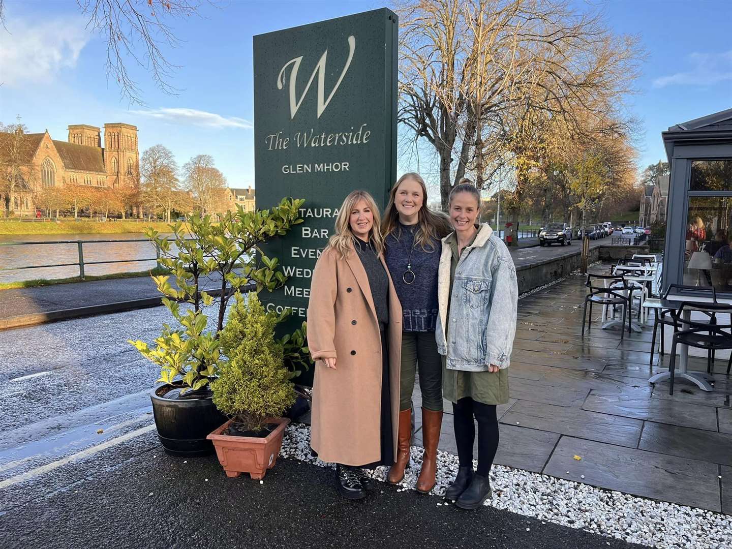 Nicola Welsh, the charity's chief executive, Glen Mhor Hotel co-owner Victoria Erasmus and Jackie Robson, head of fundraising.