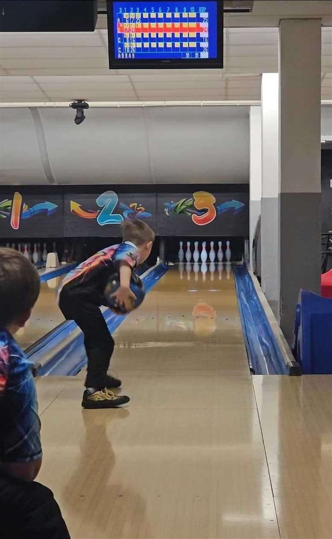 Rollerbowl's Aaron Smith in action at the national event.