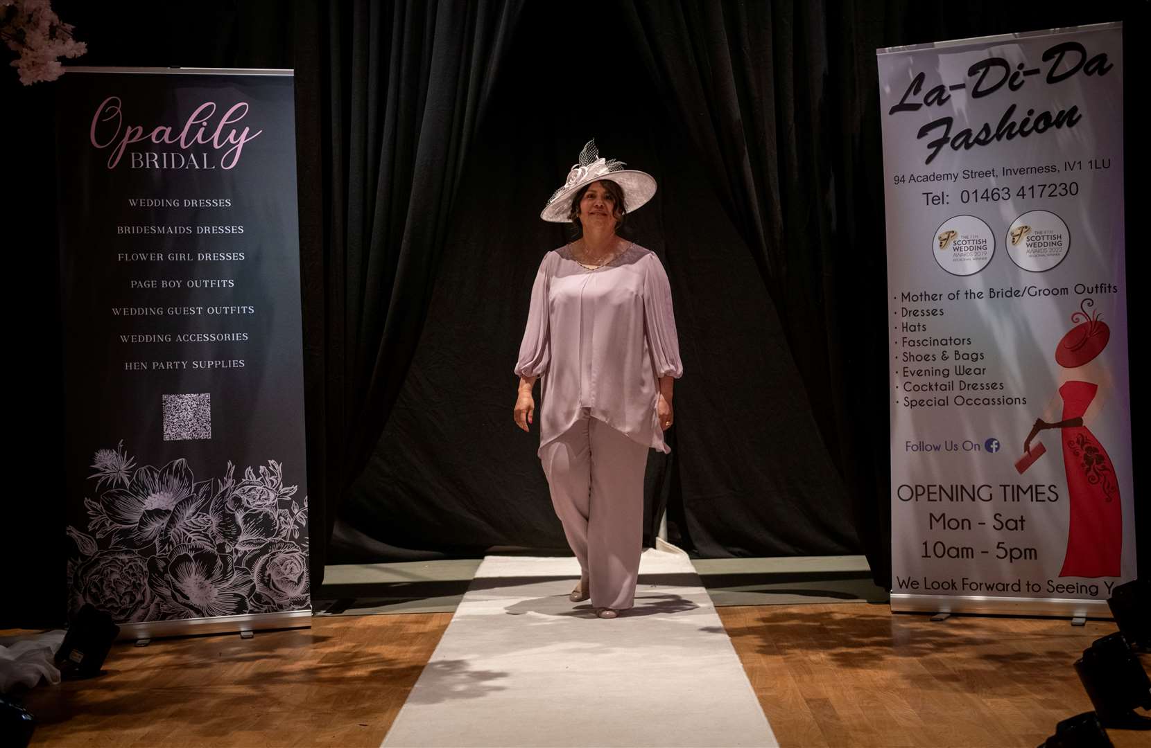 Mothers of the bride took to the catwalk. Picture: Callum Mackay.