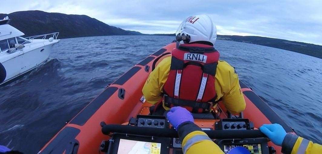 The RNLI crew responding to Tuesday evening's call-out. Picture: RNLI.