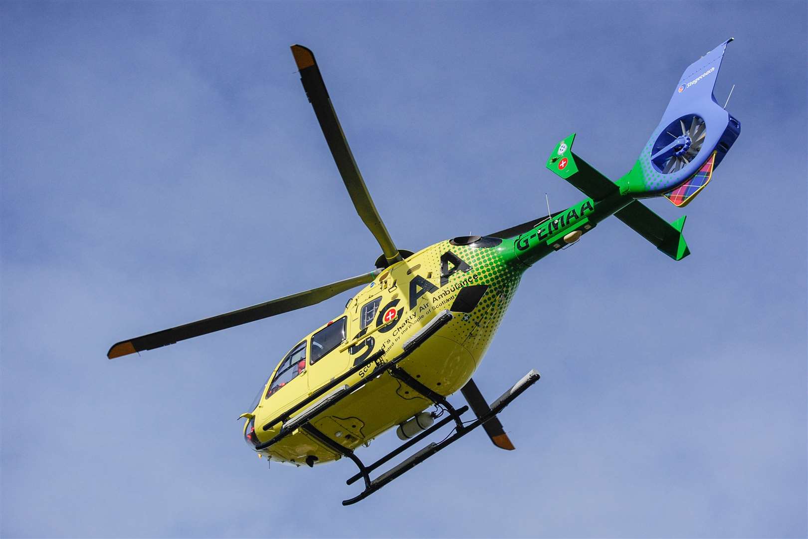 An air ambulance on a mission (library picture)