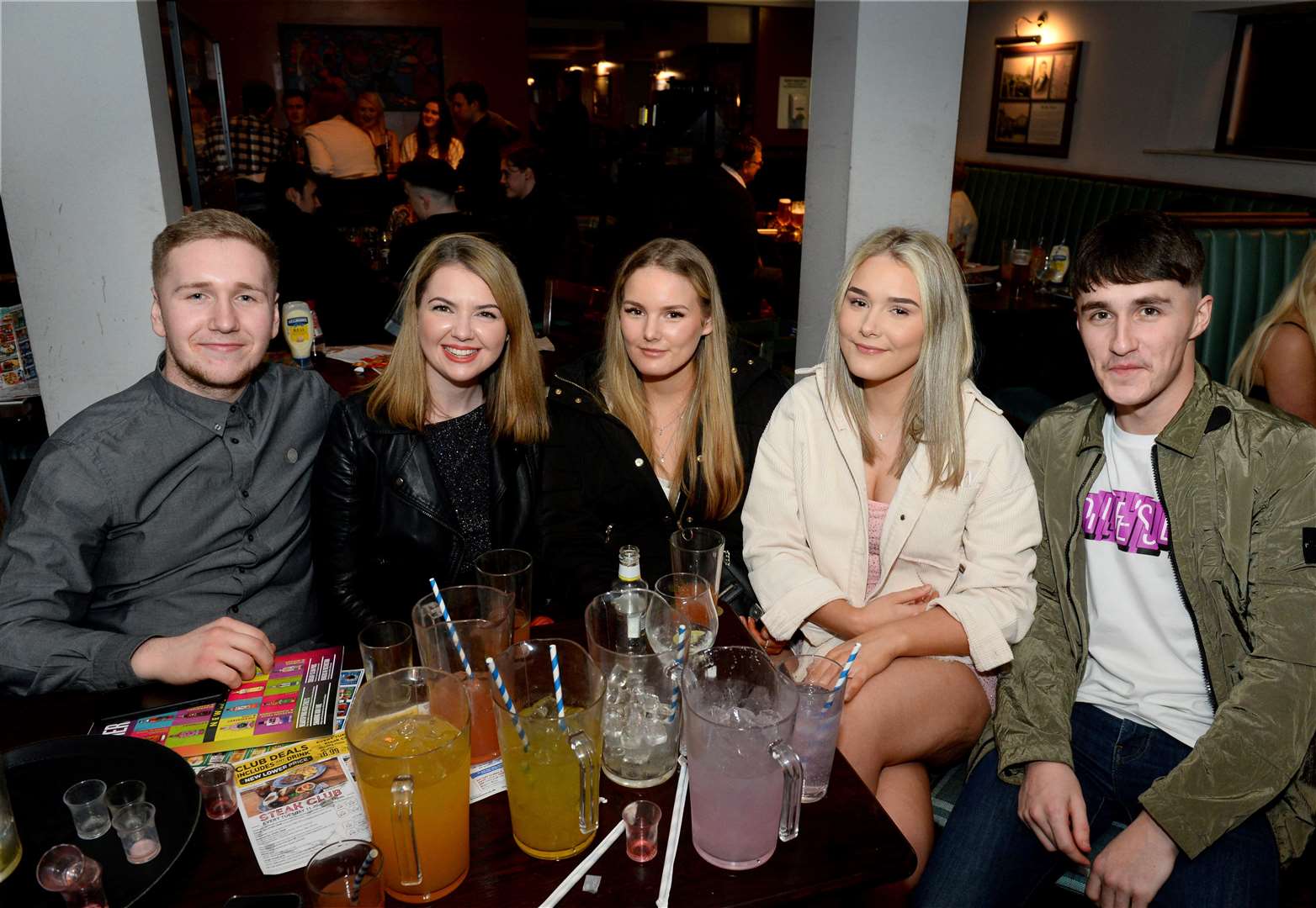 Kerry Walkdon (2nd right) with friends on her 18th birthday.Picture Gary Anthony.