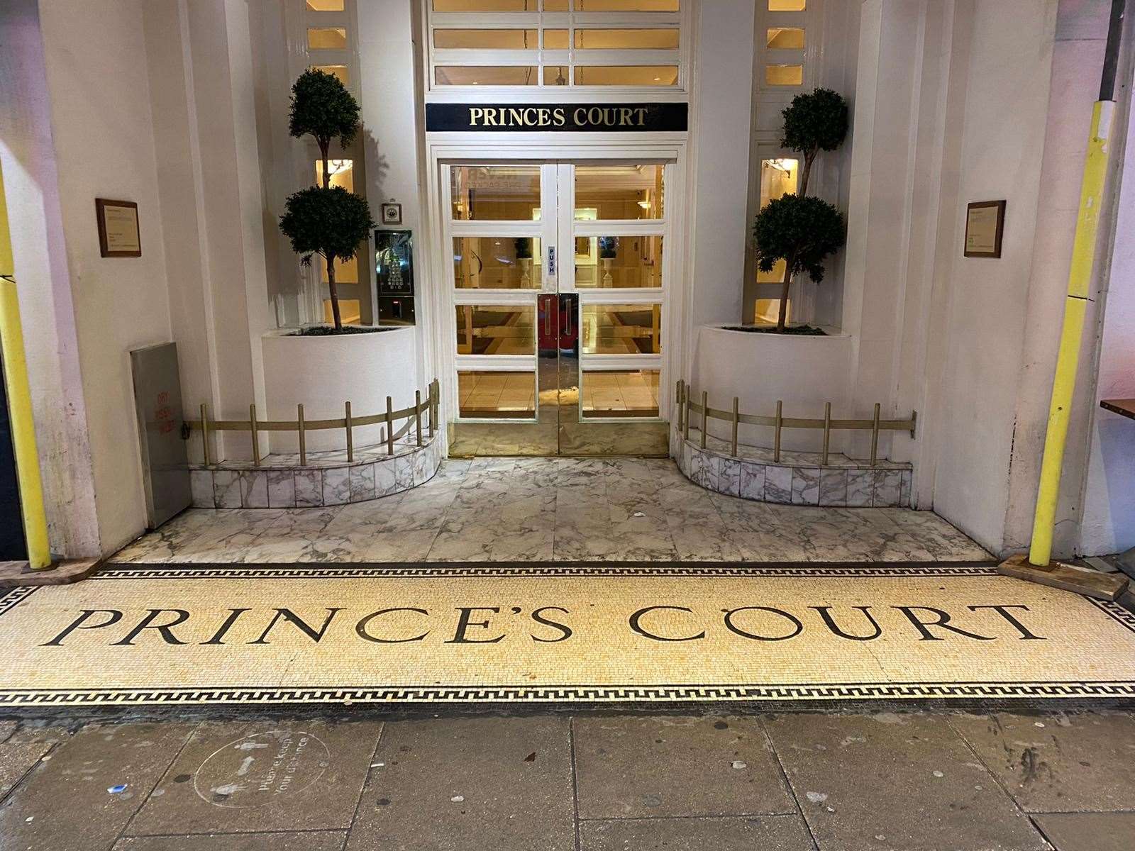 Princes Court in Knightsbridge, the location of Flat M, one of the seized properties (NCA/PA)