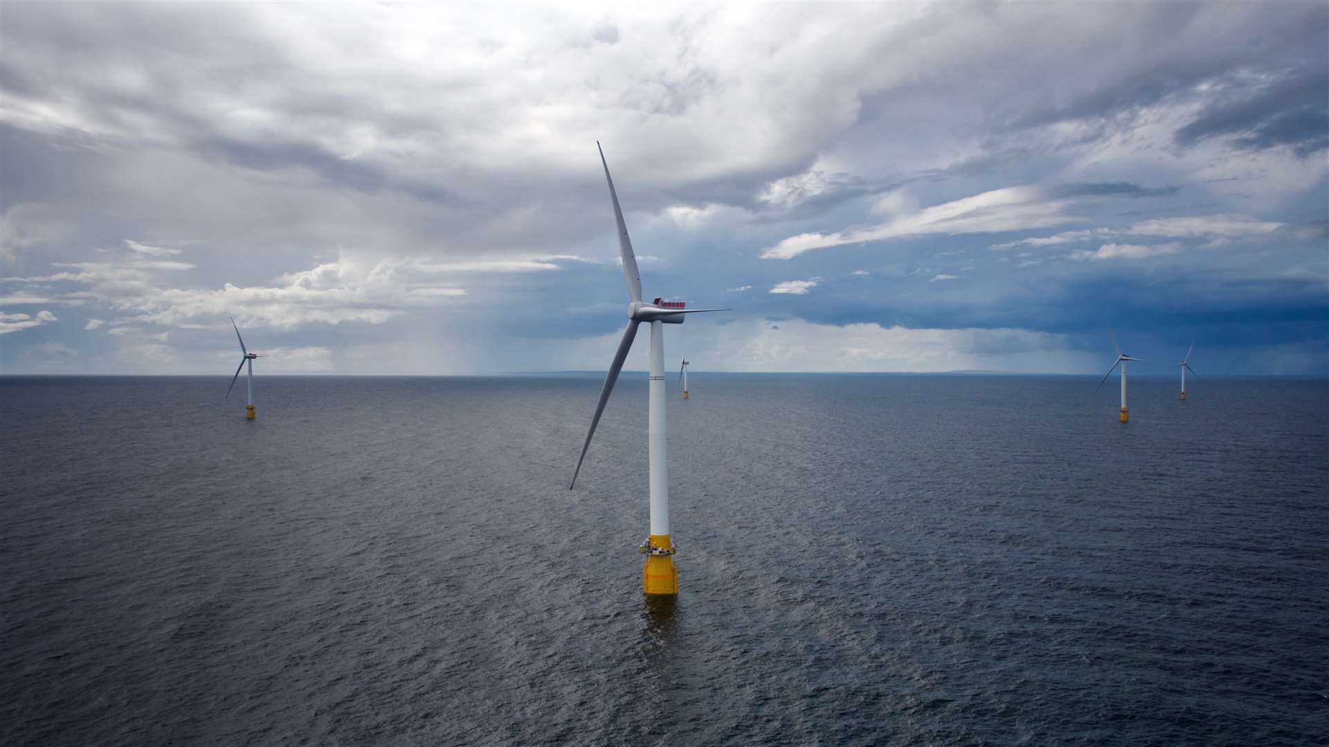 Hywind Scotland off the coast of Peterhead is the first commercial floating wind farm in the world.