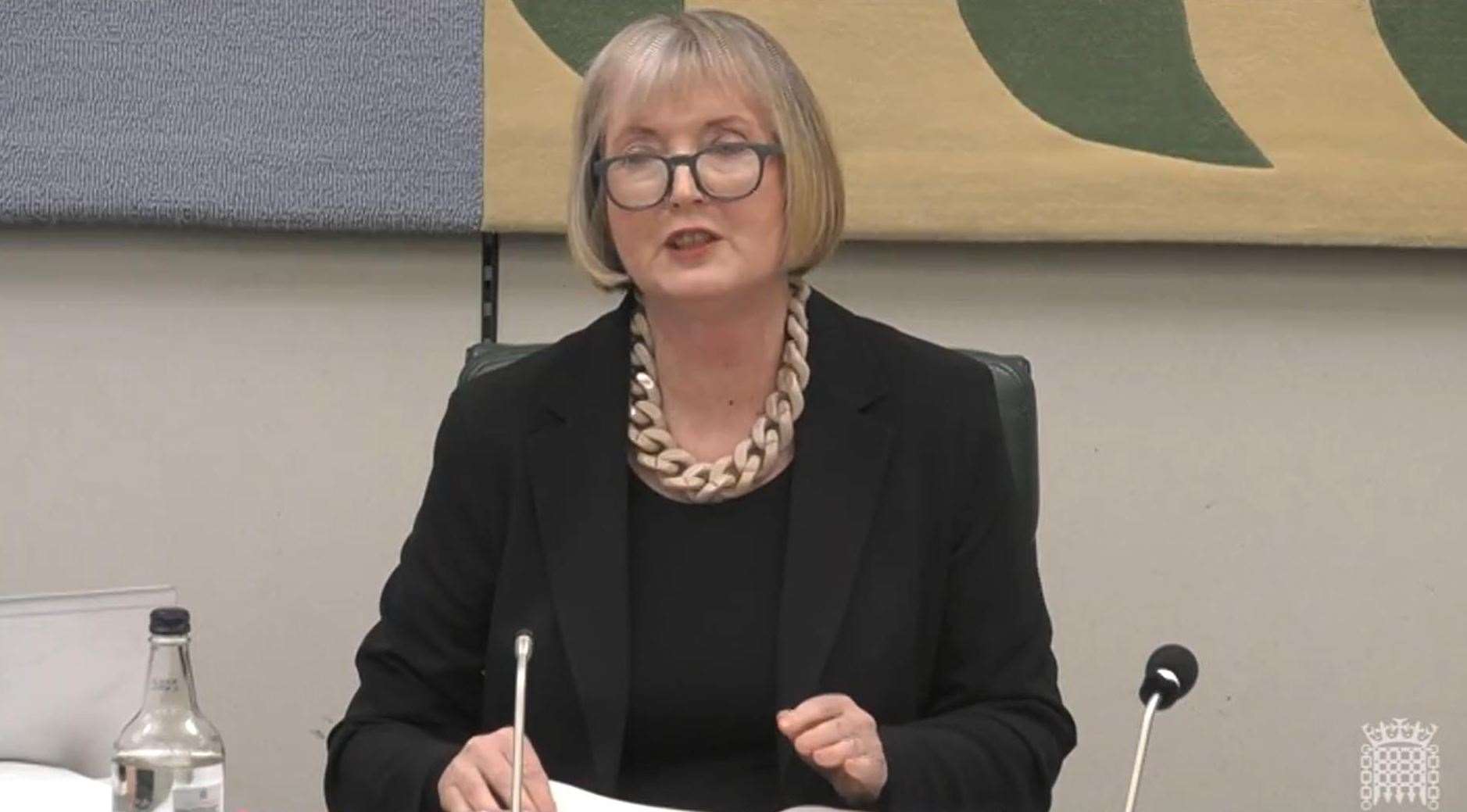 Harriet Harman chaired the Privileges Committee hearing (House of Commons/UK Parliament/PA)