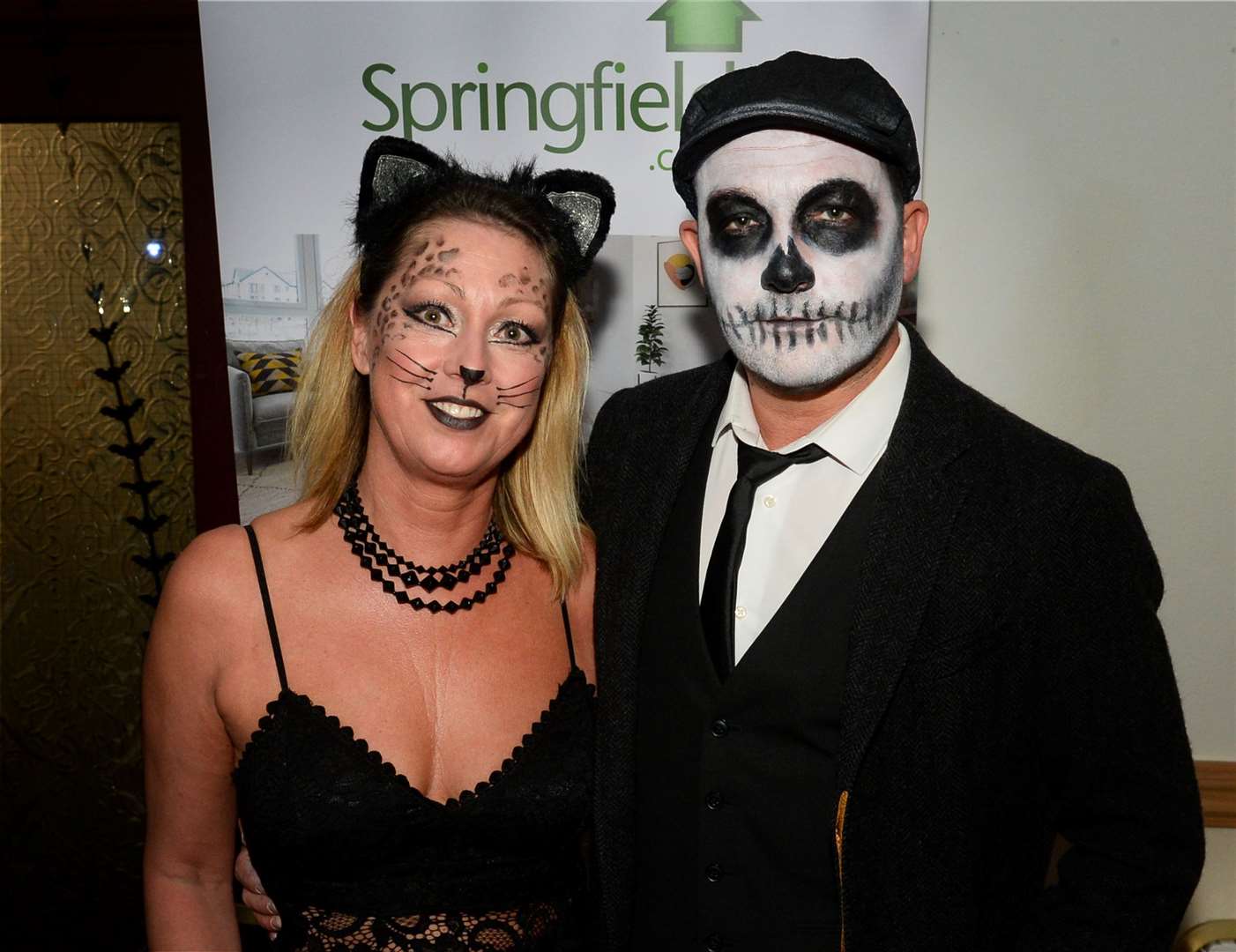Cityseen at Mikeysline Halloween Fundraiser.Gill Evans and Michael Aitchison.Picture Gary Anthony.