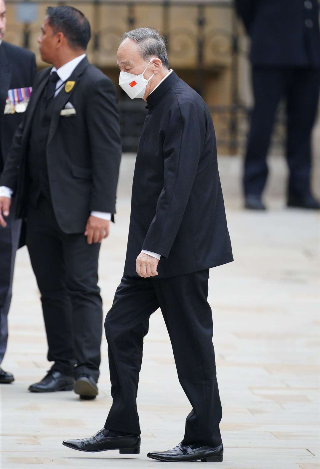 Wang Qishan, China’s then-vice-president, at the Queen’s state funeral (Peter Byrne/PA)