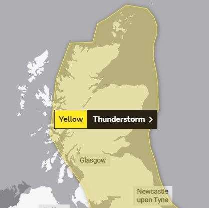 The second alert, which runs from midday on Friday until 9am on Saturday. Picture: Met Office.