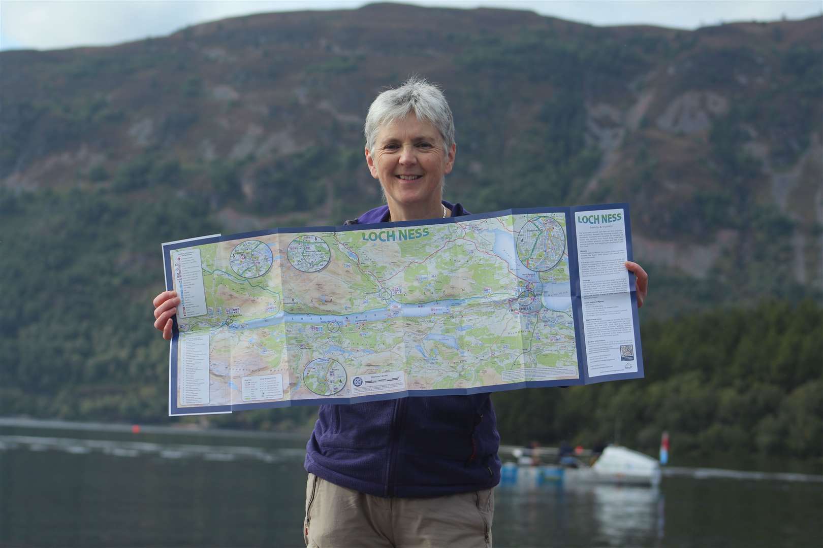 Helen Stirling won a highly commended award for her new Loch Ness map. Picture: John Davidson