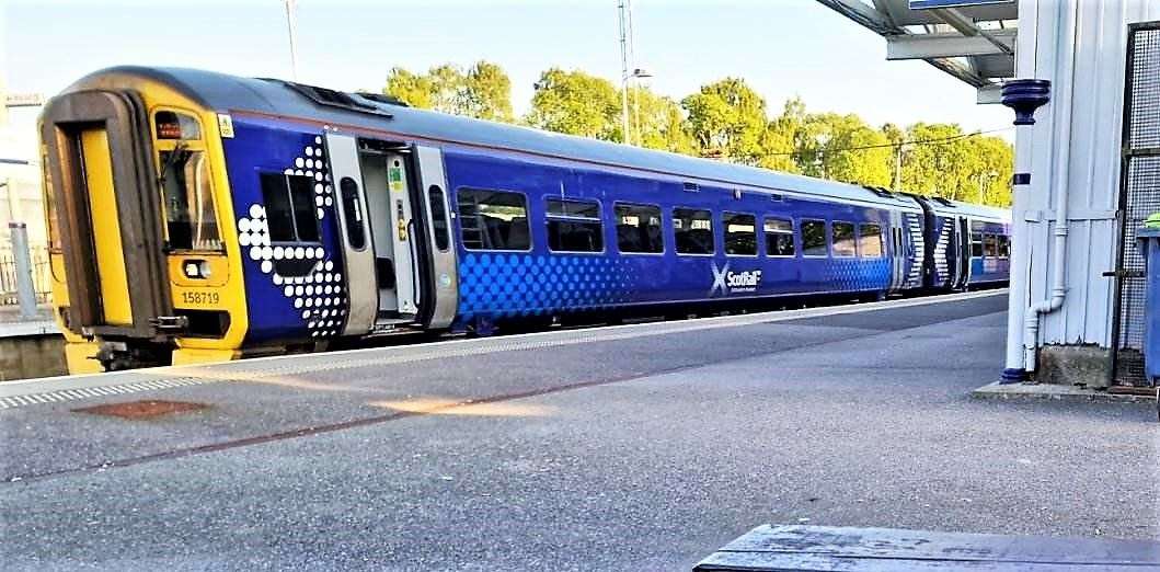 The train on which the man died was held by the police for further investigation and all passengers journeyed to Inverness where they were issued taxis. Picture: Richard Otley