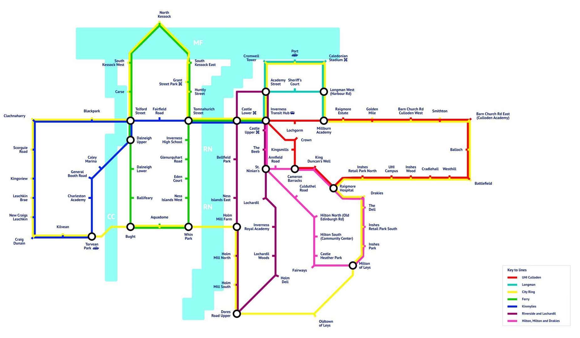 Jack Waddington created his vision of an Inverness subway network