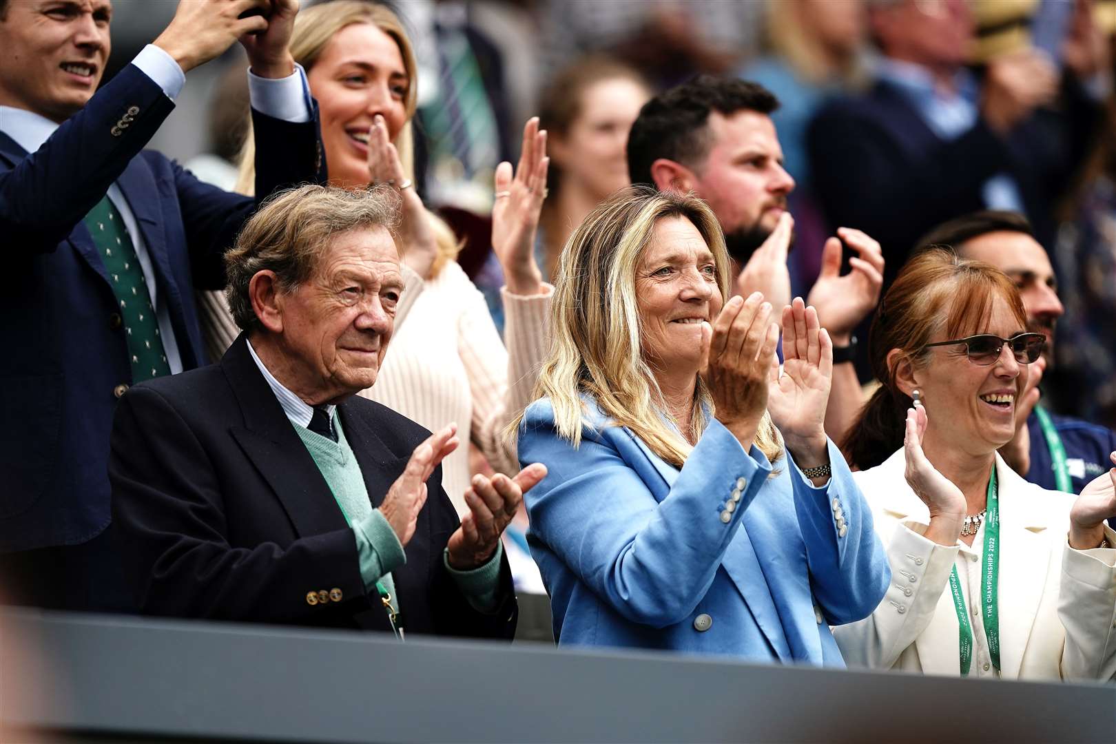 Sue Boulter (centre), mother of Great Britain’s Katie Boulter (Aaron Chown/PA) 