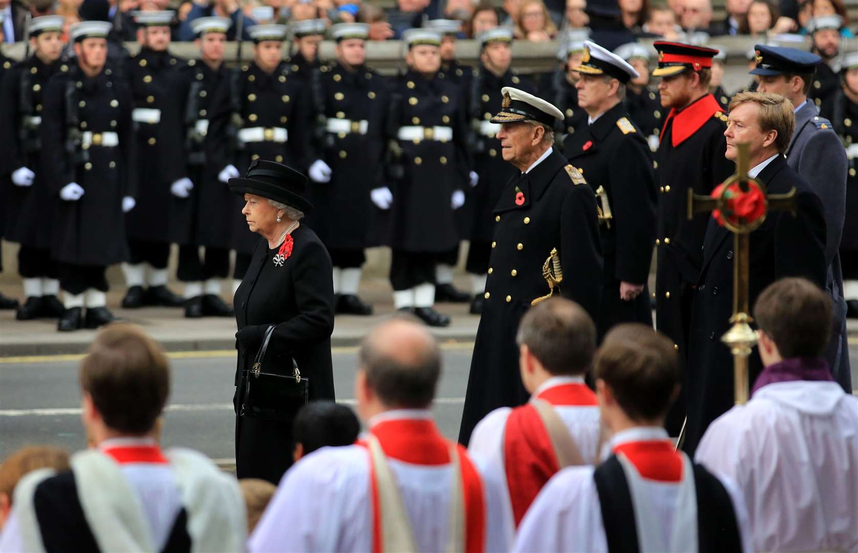 The Queen at the Cenotaph in 2013 (Gareth Fuller/PA)