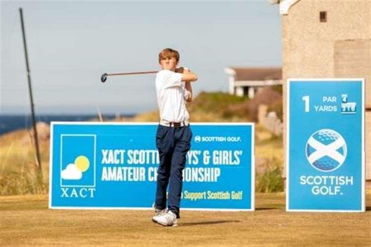 Calum Scott won at the Scottish Junior Tour competition at Brora.
